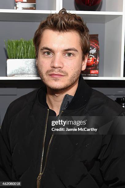 Actor Emile Hirsch attends McDonald&#39;s McCafe Presents The Village at The Lift 2015 on January 23, 2015 in Park City, Utah.