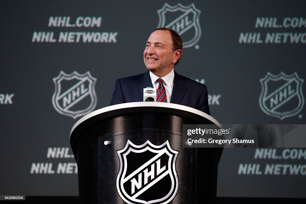 2015 NHL All-Star Weeknd - Commissioners Press Conference