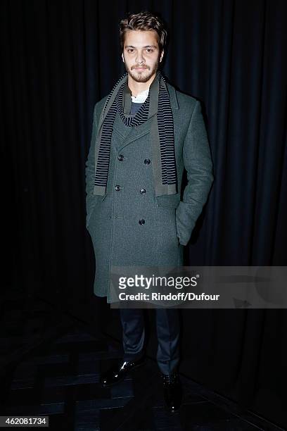 Actor of movie 'Fifty shades of grey' Luke Grimes attends the Dior Homme Menswear Fall/Winter 2015-2016 Show as part of Paris Fashion Week on January...