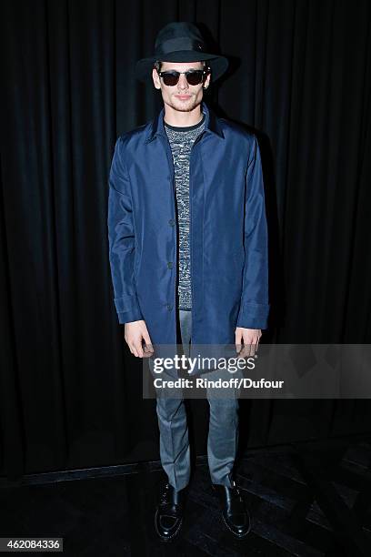 Actor Jeremie Laheurte attends the Dior Homme Menswear Fall/Winter 2015-2016 Show as part of Paris Fashion Week on January 24, 2015 in Paris, France.