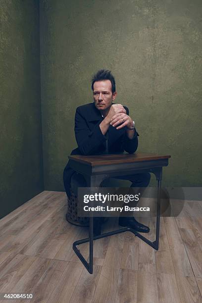 Musician Scott Weiland poses for a portrait at the Village at the Lift Presented by McDonald's McCafe during the 2015 Sundance Film Festival on...