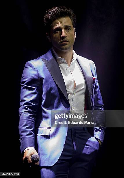 Singer David Bustamante perfoms at Price Circus on January 24, 2015 in Madrid, Spain.