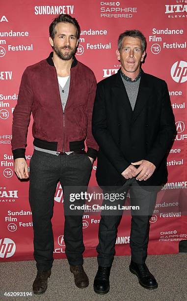 Actor Ryan Reynolds attends the "Mississippi Grind" premiere during the 2015 Sundance Film Festival on January 24, 2015 in Park City, Utah.