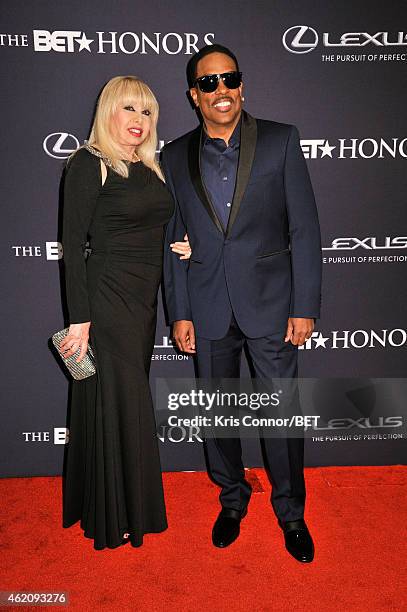 Mahin Wilson and singer Charlie Wilson attend "The BET Honors" 2015 at Warner Theatre on January 24, 2015 in Washington, DC.