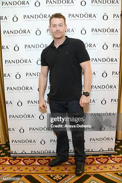 Actor Max Martini attends the HBO Luxury Lounge featuring PANDORA Jewelry at Four Seasons Hotel Los Angeles at Beverly Hills on January 12, 2014 in...