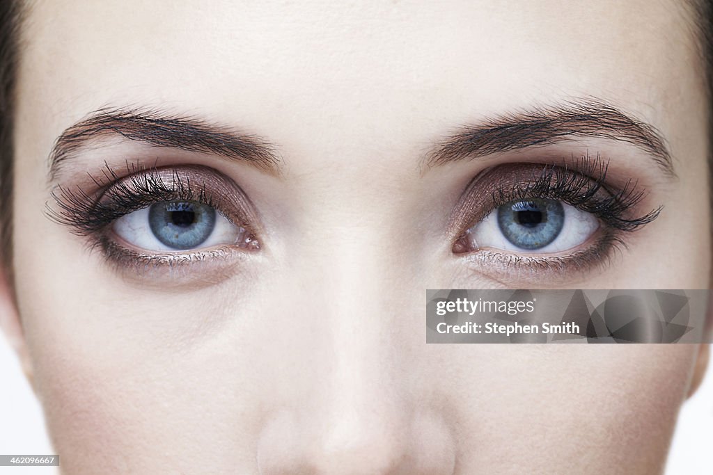 Close up of womans eyes