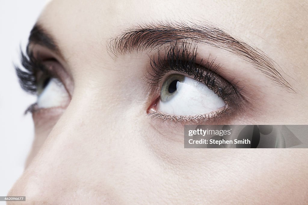 Close up of womans eyes