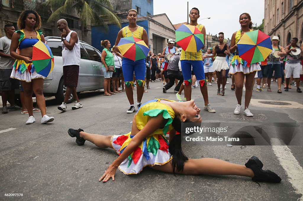 Rio Prepares For Upcoming Carnival With Street Parades