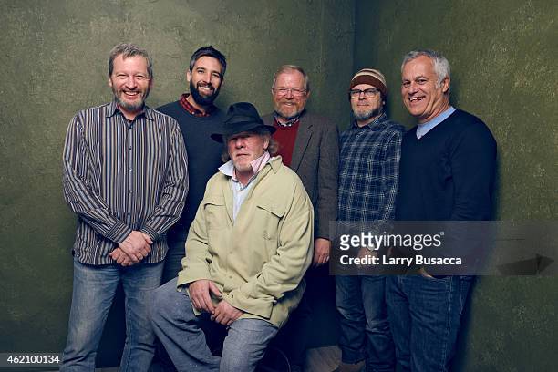 Ken Kwapis, Bill Holderman, Bill Bryson, Nick Offerman, and Chip Diggins from "A Walk in the Woods" pose for a portrait at the Village at the Lift...