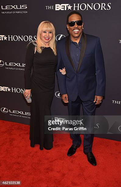 Mahin Wilson and singer Charlie Wilson attend 'The BET Honors' 2015 at Warner Theatre on January 24, 2015 in Washington, DC.