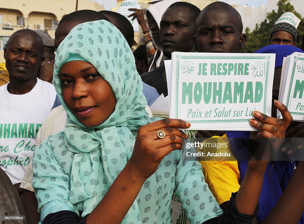 Protest against Charlie Hebdo in Dakar