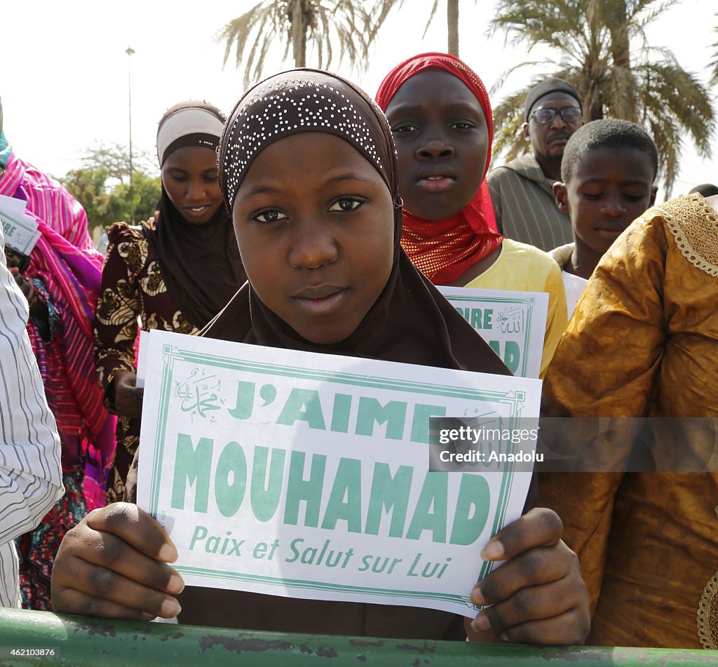 Protest against Charlie Hebdo in Dakar