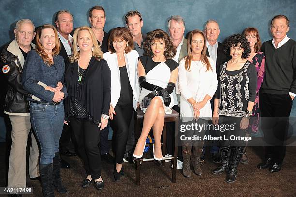 The cast of "Dynasty" at The Hollywood Show held at The Westin Hotel LAX on January 24, 2015 in Los Angeles, California.