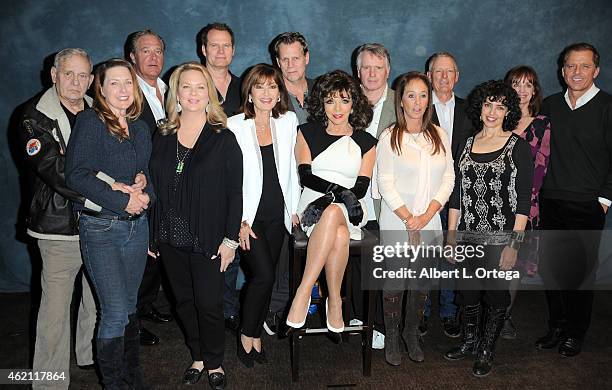 The cast of "Dynasty" at The Hollywood Show held at The Westin Hotel LAX on January 24, 2015 in Los Angeles, California.