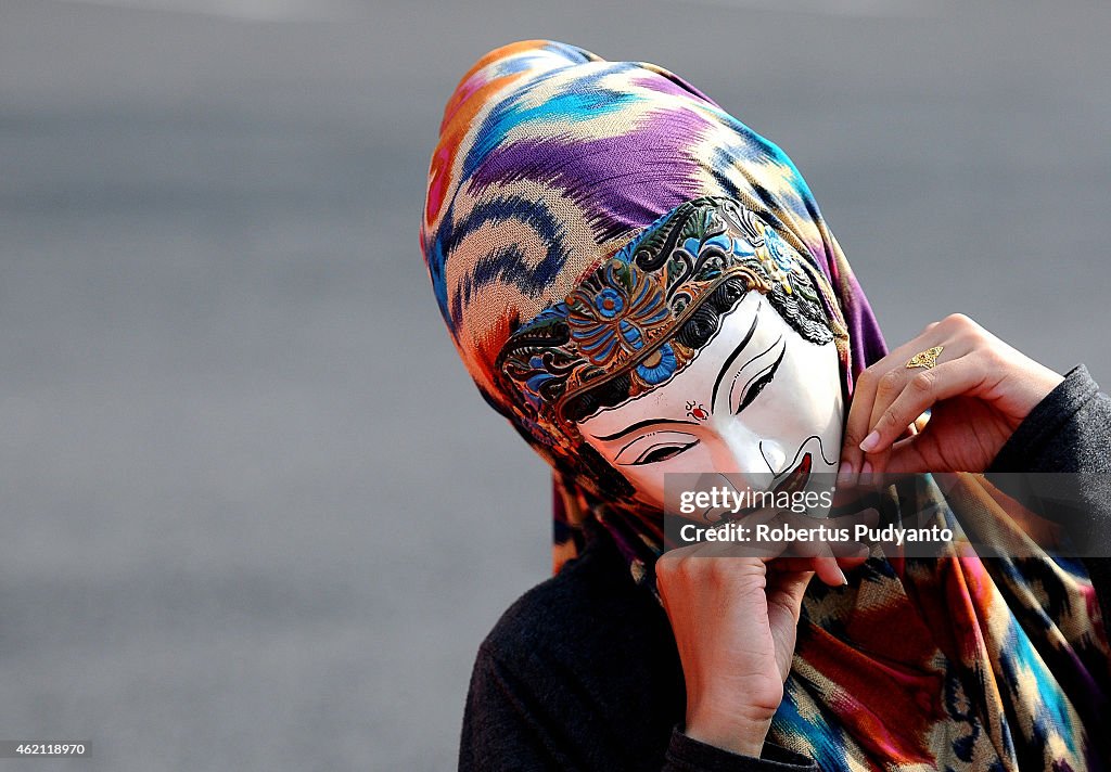 Muslims Devotees Gather for Mawlid Mask Festival