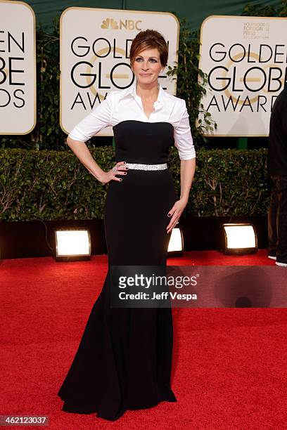 Actress Julia Roberts attends the 71st Annual Golden Globe Awards held at The Beverly Hilton Hotel on January 12, 2014 in Beverly Hills, California.