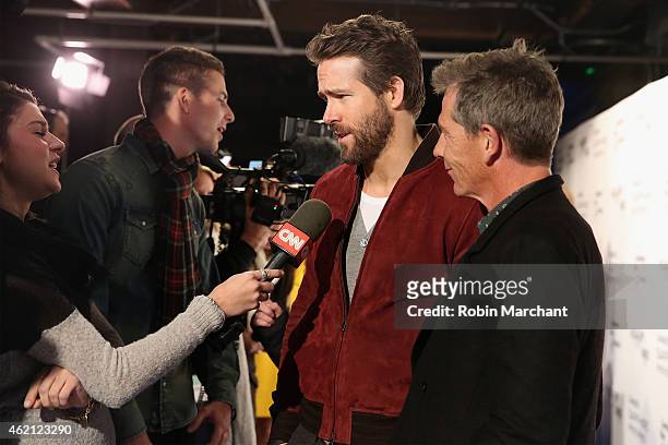Actor Ryan Reynolds attends the "Mississippi Grind" premiere party at Chase Sapphire on January 24, 2015 in Park City, Utah.