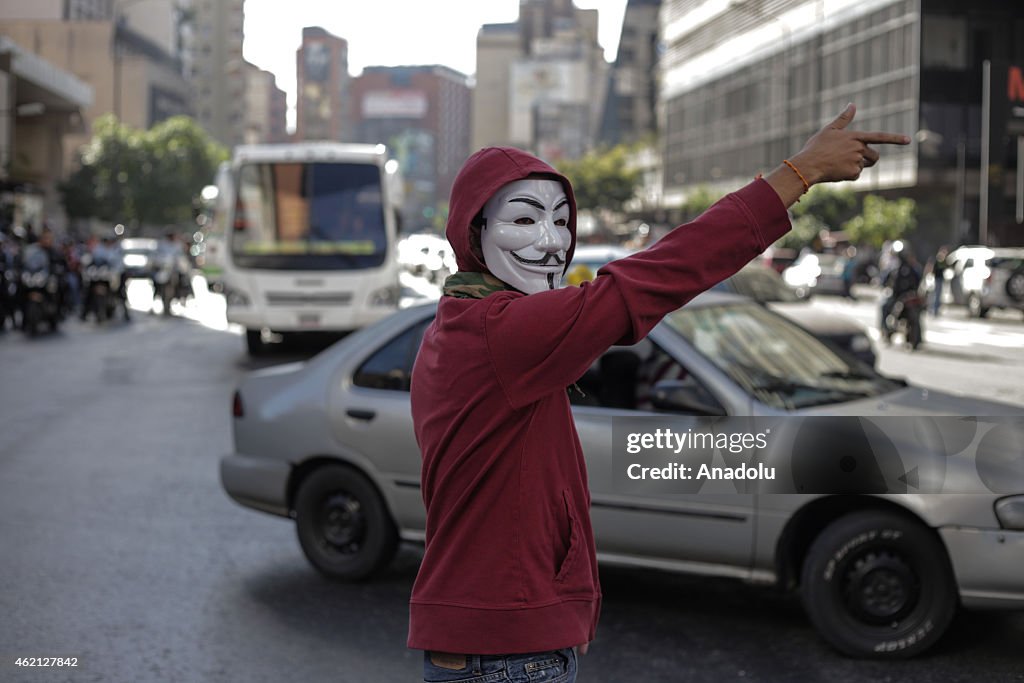 Anti-government protest in Venezuela