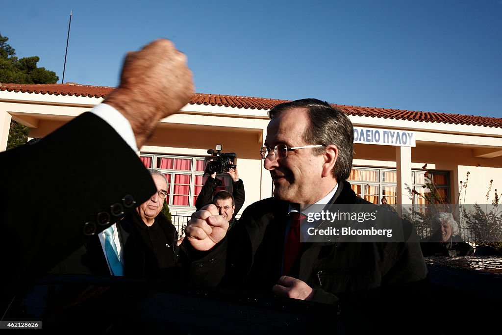 Greek Election As Party Leaders Vote