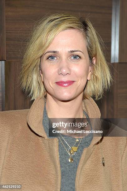 Kristen Wiig at The Diary of a Teenage Girl Cast Party at the GREY GOOSE Blue Door during Sundance on January 24, 2015 in Park City, Utah.