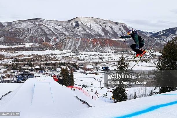 Dara Howell of Canada takes 3rd place during the Winter X Games Men's and Women's Ski Slopestyle on January 24, 2015 in Aspen, USA.