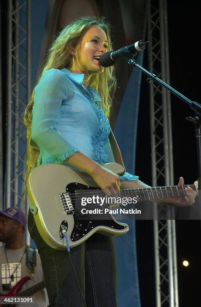 View of Hoku performing onstage during the Radio Disney Tour, in Chicago, Illinois, August 25, 2001.