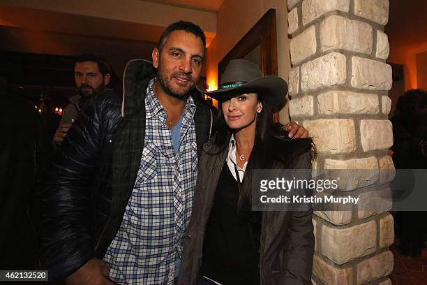 Mauricio Umansky and Kyle Richards attend Black Label Media hosted party for The Art of Elysium and Elysium Industry with guest host James Franco on...