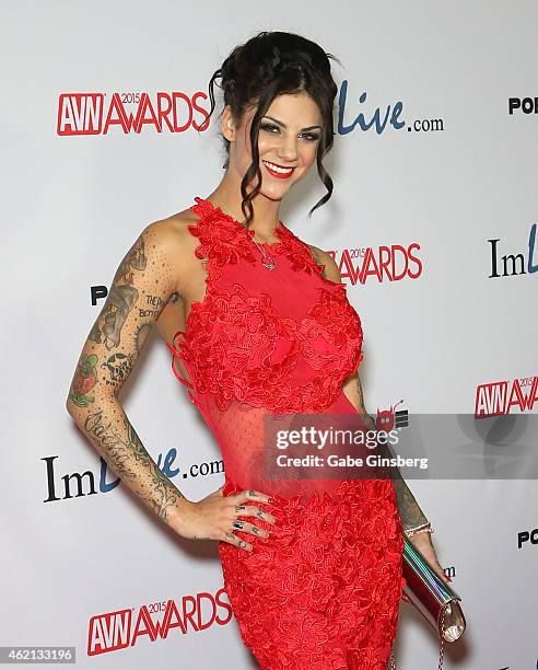 Adult film actress Bonnie Rotten arrives at the 2015 Adult Video News Awards at the Hard Rock Hotel & Casino on January 24, 2015 in Las Vegas, Nevada.