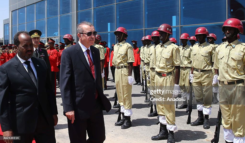 Turkish President Erdogan arrives in Somalia