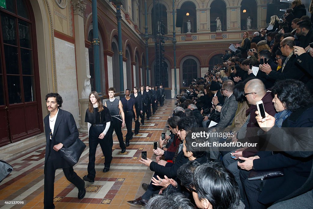 Lanvin : Front Row - Paris Fashion Week - Menswear F/W 2015-2016