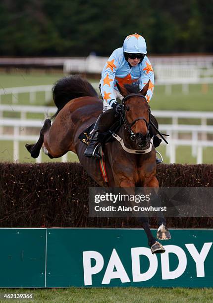 Ruby Walsh riding Un De Sceaux on their way to winning The Frank Ward Solicitors Arkle Novie Steeple Chase at Leopardstown racecourse on January 25,...