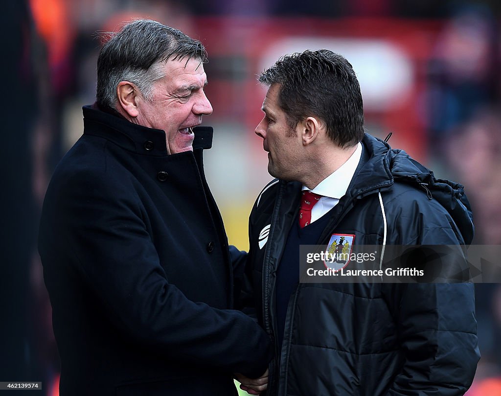 Bristol City v West Ham United - FA Cup Fourth Round