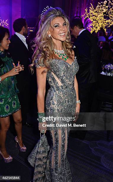 Lisa Tchenguiz attends her 50th birthday party at the Troxy on January 24, 2015 in London, England.