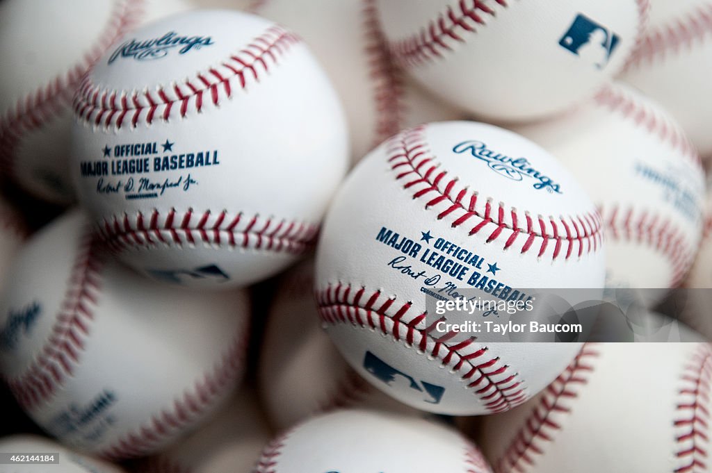 New Official Major League Baseball with the signature of Commissioner Robert D. Manfred, Jr.