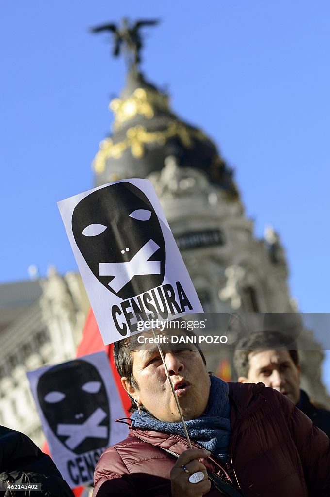 SPAIN-JUSTICE-SECURITY-PROTEST