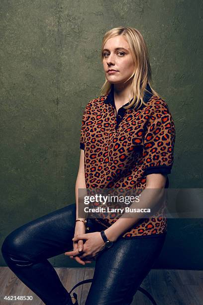 Actress/writer Greta Gerwig from "Mistress America" poses for a portrait at the Village at the Lift Presented by McDonald's McCafe during the 2015...