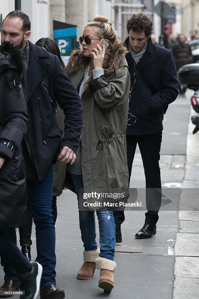 Celebrity Sightings In Paris  -  January 25, 2015