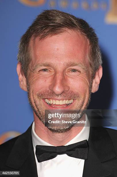 Director Spike Jonze poses in the press room during the 71st Annual Golden Globe Awards held at The Beverly Hilton Hotel on January 12, 2014 in...