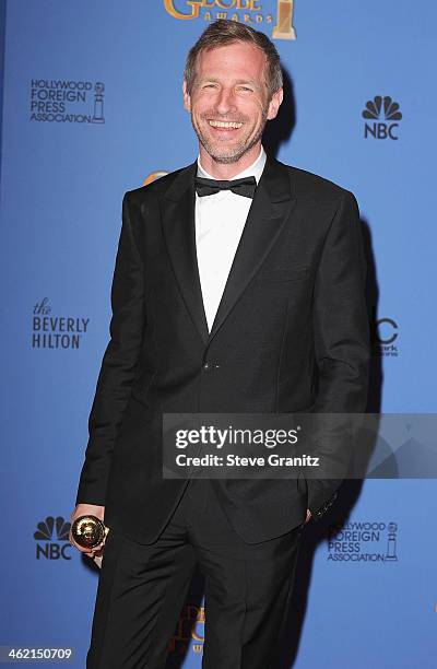 Director Spike Jonze poses in the press room during the 71st Annual Golden Globe Awards held at The Beverly Hilton Hotel on January 12, 2014 in...