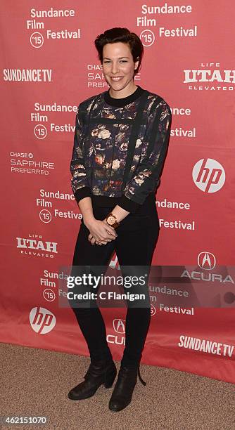 Actress Rebecca Henderson attends the 'Mistress America' Premiere during the 2015 Sundance Film Festival at the Eccles Center Theatre on January 24,...