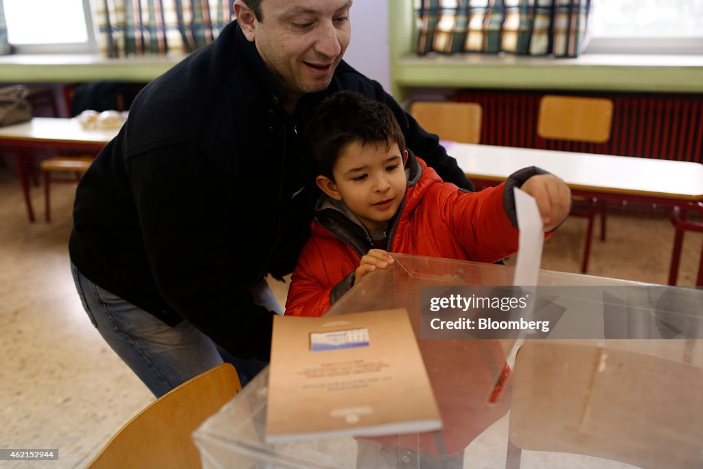 Greek Election As Party Leaders Vote