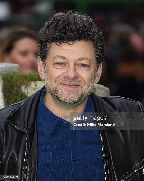 Andy Serkis attends the European premiere of "Shaun The Sheep Movie" at Vue Leicester Square on January 25, 2015 in London, England.