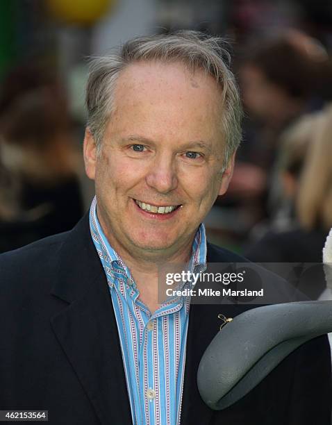 Nick Park attends the European premiere of "Shaun The Sheep Movie" at Vue Leicester Square on January 25, 2015 in London, England.