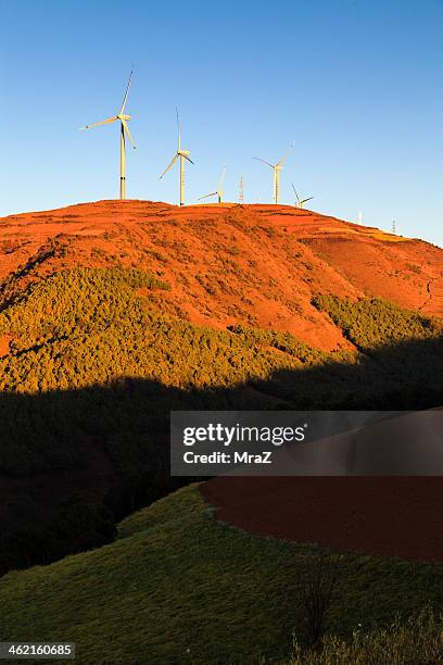 dongchuan red land - dongchuan stock pictures, royalty-free photos & images