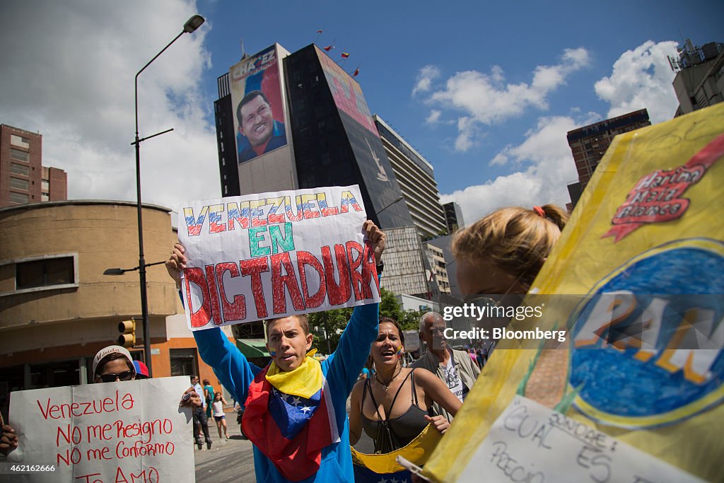 Venezuela Opposition Street March Ends After Police Scuffles