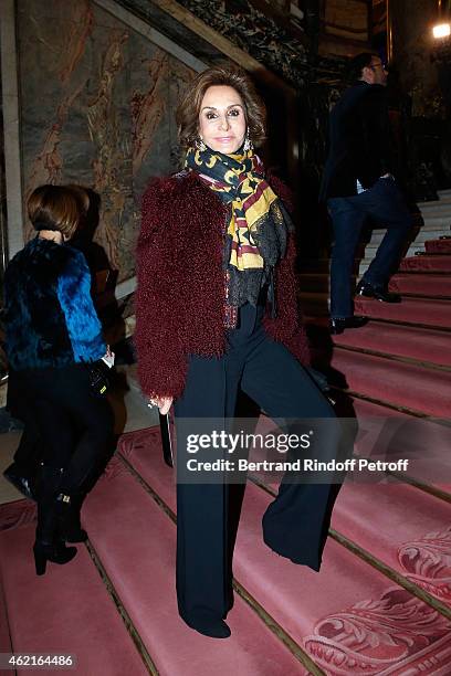 Nati Abascal attends the Versace show as part of Paris Fashion Week Haute Couture Spring/Summer 2015 on January 25, 2015 in Paris, France.