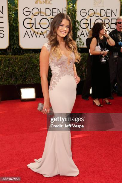 Sosie Bacon attends the 71st Annual Golden Globe Awards held at The Beverly Hilton Hotel on January 12, 2014 in Beverly Hills, California.