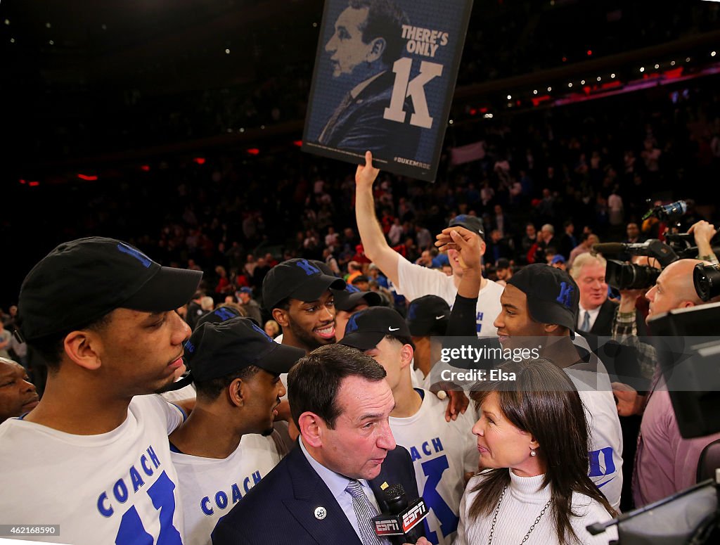 Duke Blue Devils v St. John's Red Storm