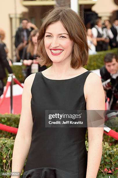Actress Kelly Macdonald attends the 21st Annual Screen Actors Guild Awards at The Shrine Auditorium on January 25, 2015 in Los Angeles, California.