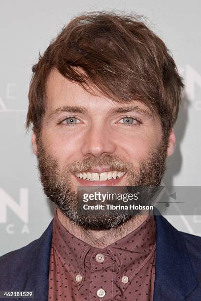 Seth Gabel attends WGN America presents it's first original scripted series 'Salem' at Winter TCA at Langham Hotel on January 12, 2014 in Pasadena,...
